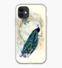 Vinilo o funda para iPhone Caja de pavo real vintage