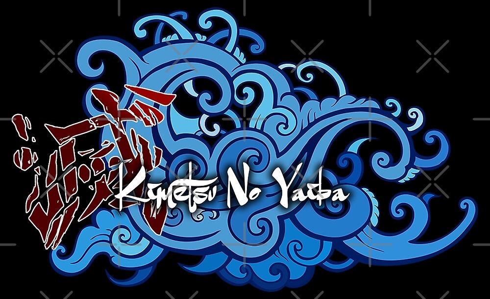 "Kimetsu No Yaiba Demon Slayer Custom Logo" by shennit