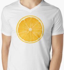 Slice of orange fruit Men's V-Neck T-Shirt