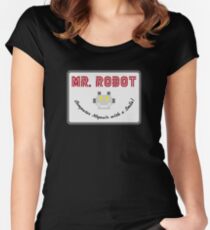 Mr Robot Women's Fitted Scoop T-Shirt