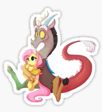 Discord and Fluttershy Cuddles Sticker