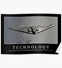 Technologie: Inspirierend Zitat und motivierend Plakat Poster