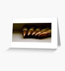 Bullets from World War 2 Greeting Card