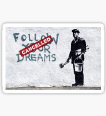 Banksy - Follow Your Dreams Sticker