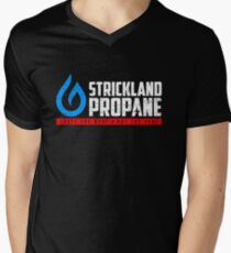 Strickland Propane (worn look) Men's V-Neck T-Shirt