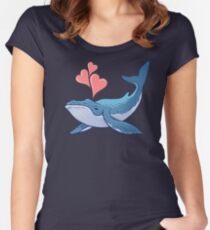 Whale Love! Women's Fitted Scoop T-Shirt