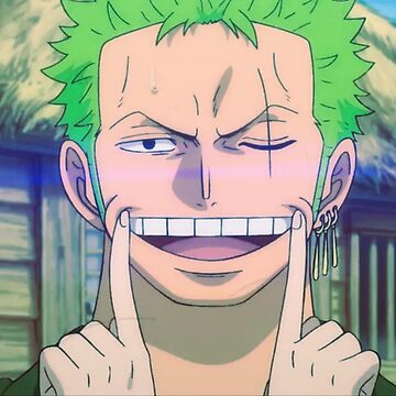 Zoro Smile Mask Wano - Cyan  Pin by RedaXis