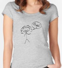 River Song- Bye! (dark outline) Women's Fitted Scoop T-Shirt