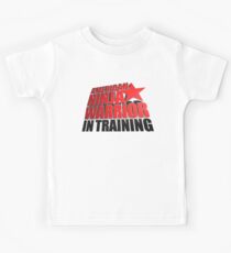 Camiseta para niños GUERRERO NINJA AMERICANO EN FORMACIÓN