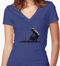 Winds Of Change Women's Fitted V-Neck T-Shirt