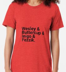 The Princess Bride Names Tri-blend T-Shirt