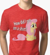 Fluttershy out of place Tri-blend T-Shirt