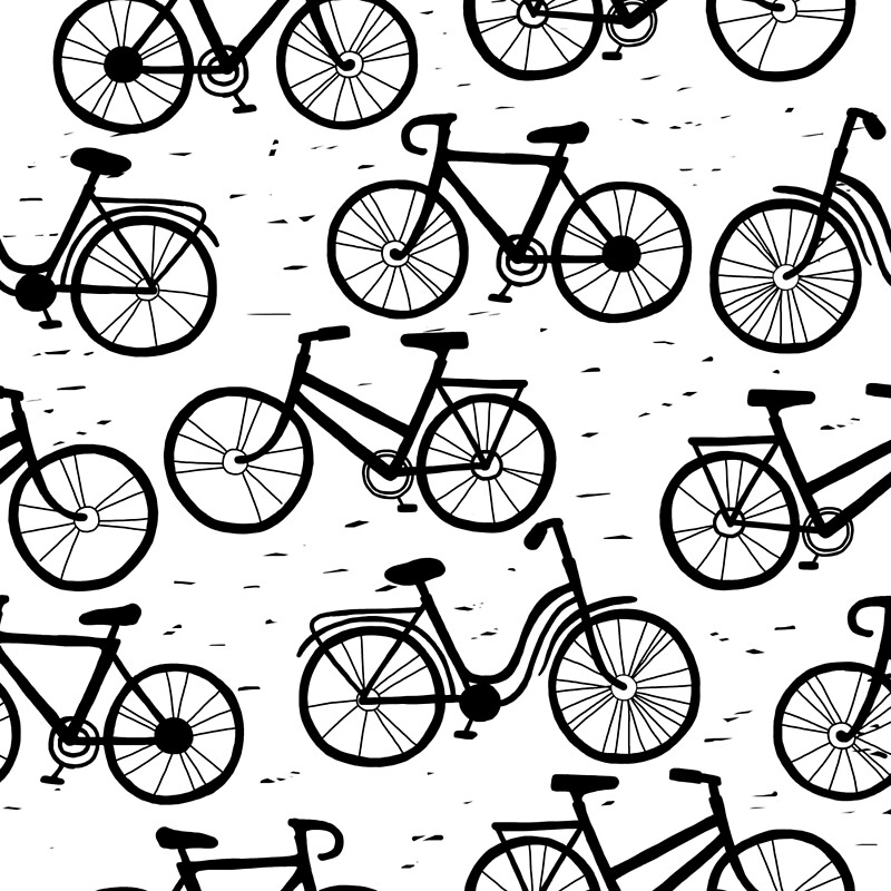 "Bike pattern" by sarknoem Redbubble