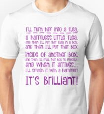I'll turn him into a flea... in purple Unisex T-Shirt