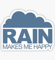 Regen macht mich glücklich Sticker