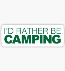 Ich bin lieber Camping GRÜN Sticker