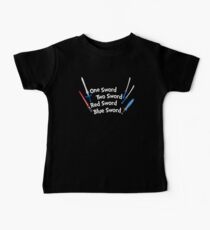 One Sword, Two Sword, Red Sword, Blue Sword Baby Tee