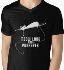 Spockat - Meow long and purrsper Men's V-Neck T-Shirt