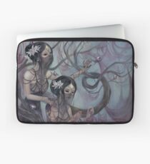 collecting silk from crystal spiders Laptop Sleeve