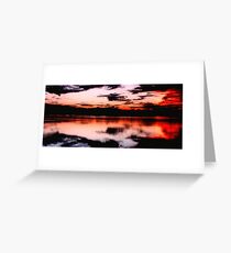 sunset after a day of rain Greeting Card