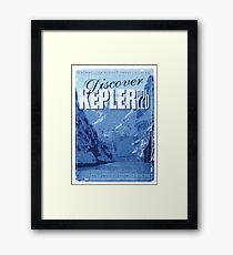 Exoplanet Travel Poster KEPLER 22b Framed Print