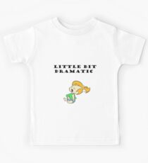 Little Bit Dramatic (Pebbles Flintstone) Kids Tee