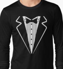 Bow Tie Tuxedo T-shirt Long Sleeve T-Shirt