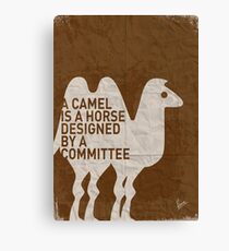 My - A camel is a horse designed by a committee - quote poster Canvas Print