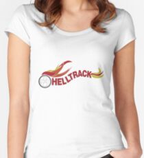 Hell Track Logo From the 80's Movie Rad Women's Fitted Scoop T-Shirt