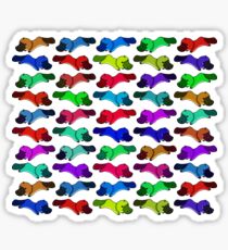 Rainbow platypus Sticker