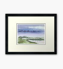 TRANQUIL BEAUTY - AQUAREL Framed Print