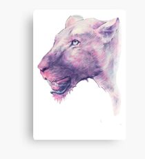 Multicoloured Lioness Canvas Print