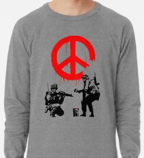 Sudadera ligera Banksy - Soldados pintando la paz (soldados CND)