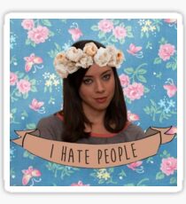 I Hate People - April Ludgate Sticker
