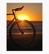Fixie at Sunset Photographic Print
