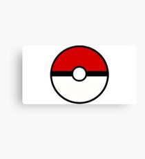 Pokemon - Pokeball WHITE RED Canvas Print