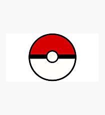 Pokemon - Pokeball WHITE RED Photographic Print