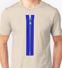 Blue zip Unisex T-Shirt
