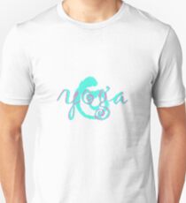 yoga swirl aqua Unisex T-Shirt