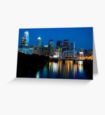 Philadelphia Skyline at Night Greeting Card