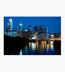 Philadelphia Skyline at Night Fotodruck