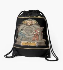 Clock in Now Drawstring Bag