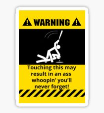 Lustiger warnender Esel Whoopin Sticker