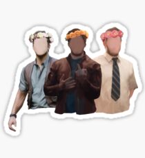 chris pratt flower crown Sticker