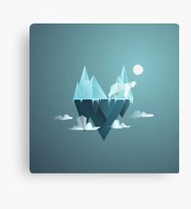 Low Poly Polar Bear Canvas Print