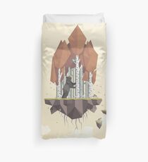 Low Poly Autumn Bear Duvet Cover