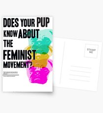 Is Your Pup Ready for the Feminist Revolution Postkarten