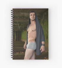 Sexy Male Model, Andrew Spiral Notebook