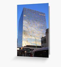 Reflections in Downtown Winnipeg Greeting Card