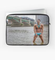 Hot Model on the Thames in London with Kenolivier Laptop Sleeve
